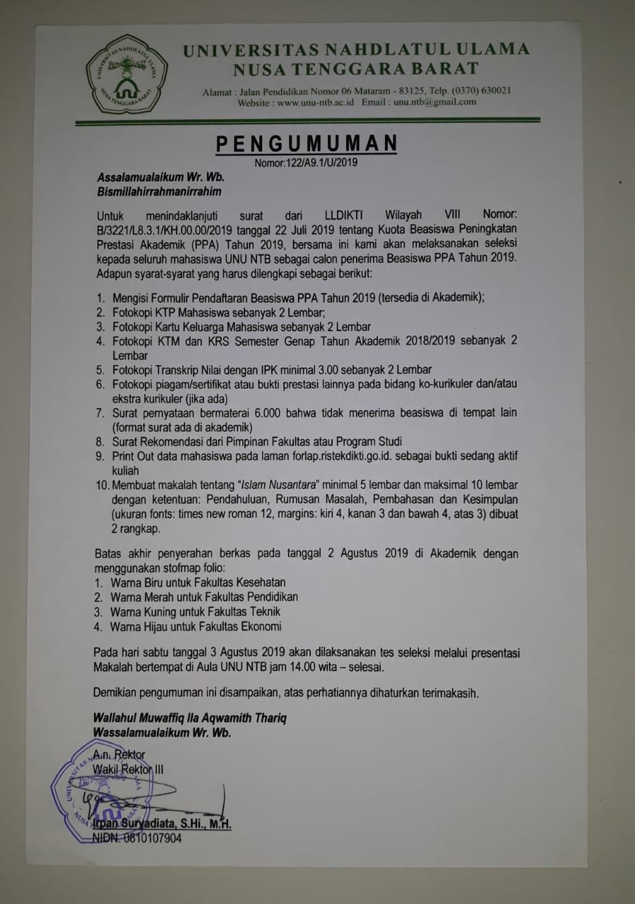 Read more about the article Yuhuuuu! BEASISWA PPA 2019 Datang Menyapa..
